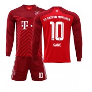 Bayern Munich Børn Fodboldtrøjer 2021-22 Leroy Sane 10 Hjemmetrøje Langærmede..